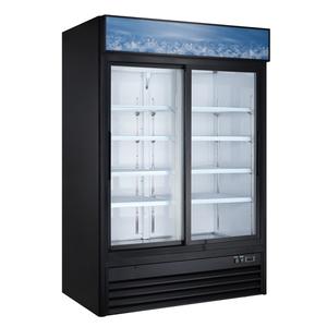 Adcraft USRFS-2D/B UStar 47cuft Reach-In 2 Slide Door Refrigerated Merchandiser