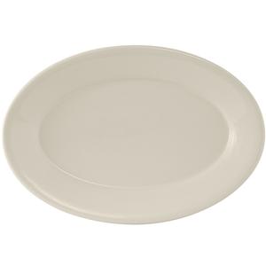 Tuxton China Inc Reno 11-5/8in Amer White/Eggshell Wide Rim Platter - 1dz - TRE-013 