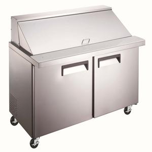 Adcraft USSLM-2D/36 U-Star 36" Two-Door 15 Pan Refrigerated Mega Top Prep Table