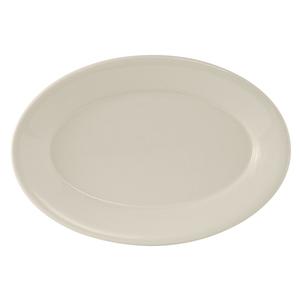 Tuxton China Inc Reno 15-3/4in Amer White/Eggshell Ceramic Platter - 6 EA - TRE-042 