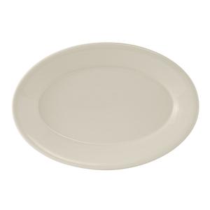 Tuxton China Inc Reno 14-3/8in Amer White/Eggshell Ceramic Platter - 6 EA - TRE-047 