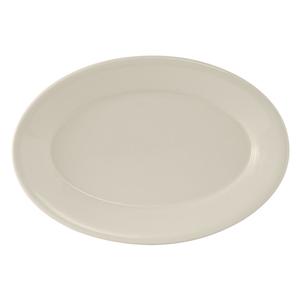 Tuxton China Inc Reno 10-5/8in Amer White/Eggshell Ceramic Platter - 2dz - TRE-912 