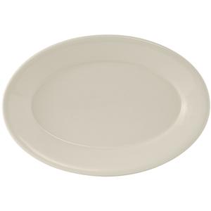 Tuxton China Inc Reno 11-5/8in Amer White/Eggshell Ceramic Platter - 1dz - TRE-913 