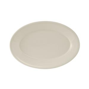 Tuxton China Inc Reno 12-5/8in Amer White/Eggshell Ceramic Platter - 1dz - TRE-914 