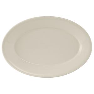 Tuxton China Inc Reno 15-3/8in Amer White/Eggshell Ceramic Platter - 6 EA - TRE-942 