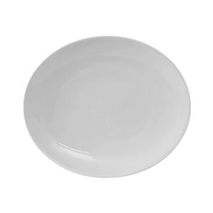 Tuxton China Inc Florence 8-3/8in Porcelain White Oval Coupe Plate - 3dz - VPH-083 