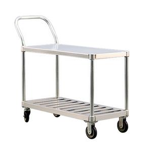 New Age 48in x 19in Aluminum Frame T-Bar Utility Cart with Push Handle - 1416 