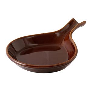 Tuxton China Inc BAP-100 DuraTux 12oz Caramel Ceramic Fry Pan Server - 1dz 