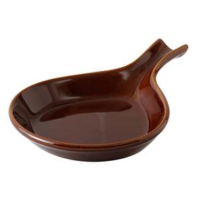 Tuxton China Inc BAP-114 DuraTux 18oz Caramel Ceramic Fry Pan Server - 1dz 