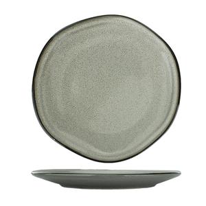 International Tableware, Inc LU-16-AS Luna 10.5" Diameter Ash Stoneware Plate - 1 Doz