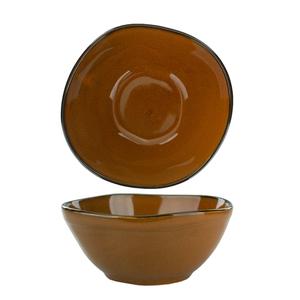 International Tableware, Inc LU-18-TA Luna 14oz Terracotta Stoneware Nappie Bowl - 1dz 