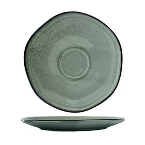 International Tableware, Inc LU-2-AS Luna 5-3/4" Diameter Ash Stoneware Saucer - 2 Doz
