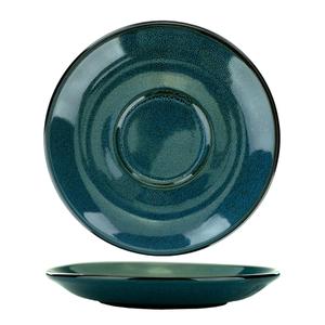 International Tableware, Inc LU-2-MI Luna 5-3/4" Diameter Midnight Blue Stoneware Saucer - 2 Doz