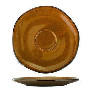 International Tableware, Inc LU-2-TA Luna 5-3/4in Diameter Terracotta Stoneware Saucer - 2dz 