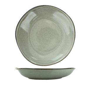 International Tableware, Inc LU-3-AS Luna 20oz Ash Stoneware Pasta/Rim Bowl - 1dz 