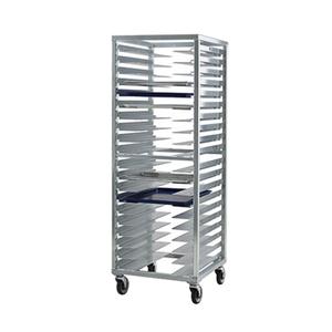 New Age 1642 24.5in x 26in Welded Aluminum Mobile Universal Pan Rack 