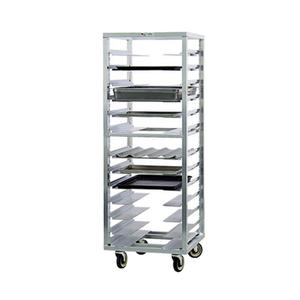 New Age 1655 24.5in x 26in Welded Aluminum Mobile Universal Pan Rack 