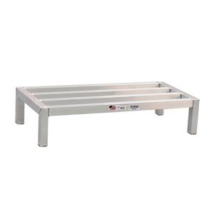 New Age 2051 24in x 20in x 12in Welded Aluminum Vented Dunnage Rack 