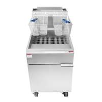 Atosa ATFS-75ES CookRite 75lb Heavy Duty Gas Fryer with 5 Burners 