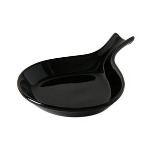 Tuxton China Inc BBP-100 DuraTux 12oz Black Ceramic Fry Pan Server - 1dz 