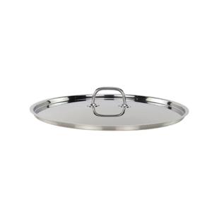 Tuxton China Inc RSZW-142 TUXSTEEL 14-1/4in Stainless Steel Lid with Solid Handle 