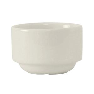 Tuxton China Inc AMU-760 AlumaTux 3 oz. Pearl White Ceramic Round Ramekin - 2 Doz