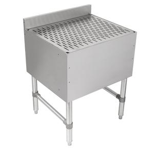 John Boos UBDB-1812-X Slim-Line 12" x 18" Stainless Steel Underbar Drainboard