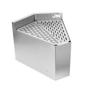 John Boos UBDB-2112-45-IC-X 21in Deep 45° Angle Inside Corner Underbar Drainboard 