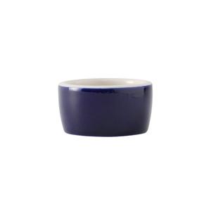 Tuxton China Inc B2X-0203 DuraTux 2 oz. Cobalt/Eggshell Ramekin/Cheese Pipken - 4 Doz