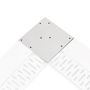 John Boos UBDR-90-IC-X 8" Deep 90° Angle Inside Corner Filler Bar Drink Rail