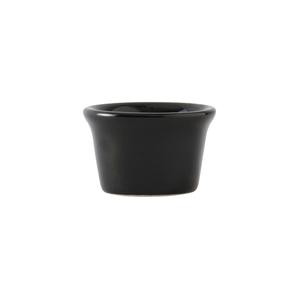 Tuxton China Inc BBX-015 DuraTux 1-1/2 oz. Black Ceramic Ramekin - 4 Doz