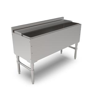 John Boos UBIB-1848-CP10-X Slim-Line 48" x 18" Stainless Steel Underbar Cocktail Unit
