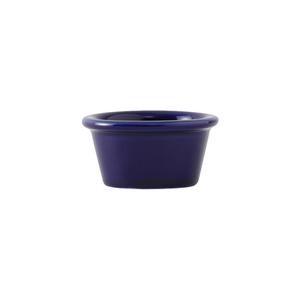 Tuxton China Inc BCX-020B DuraTux 2 oz. Cobalt Ceramic Ramekin - 4 Doz