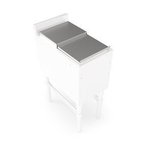 John Boos UBIBL-1812 Slim-Line 12"x 18" Stainless Steel Ice Bin/Cocktail Unit Lid