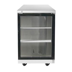 Atosa MBB23GGR 23" One-Section Self-Contained Black Back Bar Cooler
