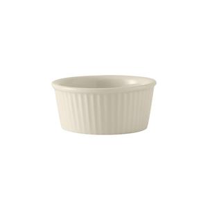 Tuxton China Inc BEX-0602 DuraTux 6oz Amer White/Eggshell Round Fluted Ramekin - 4dz 