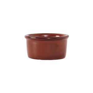 Tuxton China Inc GAR-752 Artisan 2-1/2 oz. Red Rock Ceramic Round Ramekin - 2 Doz
