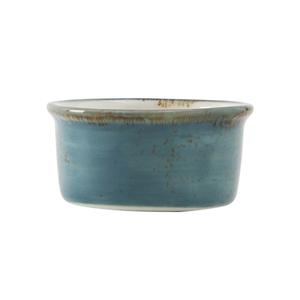 Tuxton China Inc GGE-752 Artisan Geode 2-1/2 oz. Azure Porcelain Round Ramekin - 2 Dz