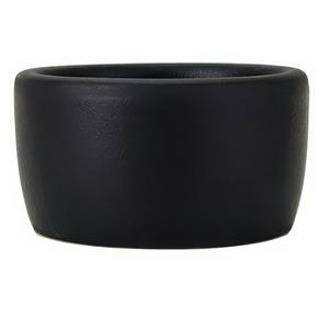 Tuxton China Inc VBX-0203 Zion 2oz Matte Black Porcelain Ramekin/Cheese Pipken - 4dz 