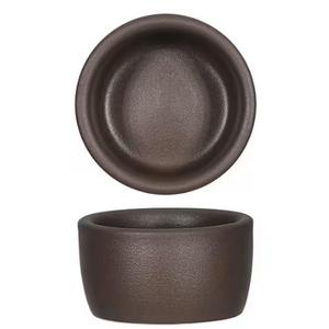 Tuxton China Inc VNX-0203 Zion 2oz Matte Brown Porcelain Ramekin/Cheese Pipken - 4dz 