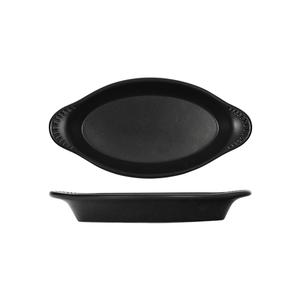 Tuxton China Inc DBN-120 Forge 12 fl. oz. Black Faux Iron Welsh Rarebit - 1 Doz