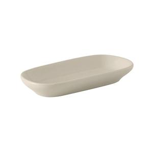 Tuxton China Inc BEZ-0761 DuraTux 7-3/4in x 3-5/8in Amer White/Eggshell Relish Tray 