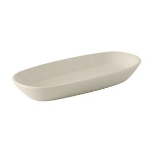 Tuxton China Inc BEZ-0921 DuraTux 9-1/4in x 4-1/4in Amer White/Eggshell Relish Tray 