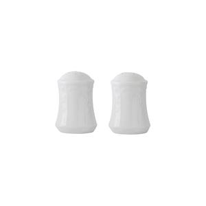 Tuxton China Inc CHL-030 Chicago 3" Porcelain White Salt & Pepper Shaker Set