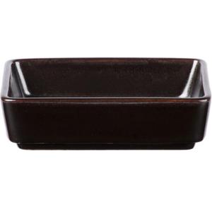 Tuxton China Inc GZL-751 TuxTrendz 3oz Lava Ceramic Rectangular Sauce Dish - 2dz 