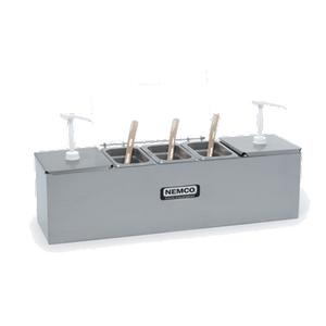 Nemco 88100-CB-2 Roll-A-Grill® Stainless Steel 25.75" Condiment Station