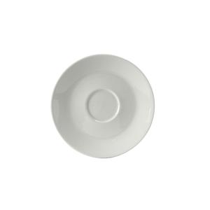 Tuxton China Inc BPE-0631 DuraTux 6-3/8in Diameter Porcelain White Cappuccino Saucer 