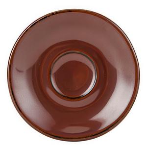 Tuxton China Inc GAR-086 Artisan 5in Diameter Red Rock Ceramic Espresso Saucer - 2dz 