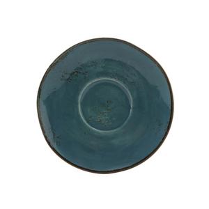 Tuxton China Inc GGE-084 Artisan Geode 6-3/8in Diameter Azure Porcelain Saucer - 2dz 
