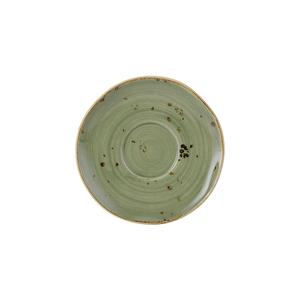 Tuxton China Inc GGO-084 Artisan Geode 6-3/8in Diameter Olive Porcelain Saucer - 2dz 